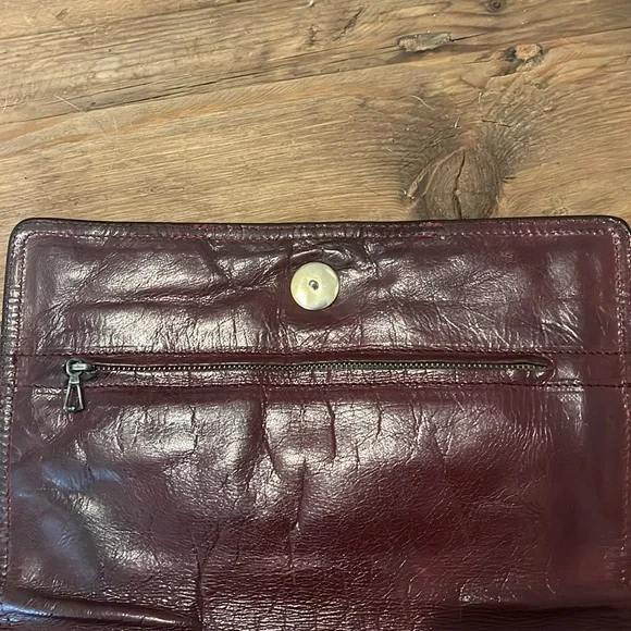 Bottega Veneta Rare Vintage Burgandy Envelope Leather Clutch - Picture 4 of 13